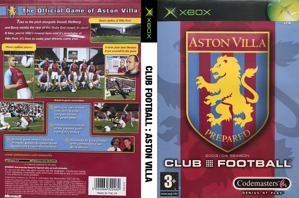 Club Football - Aston Villa — box-texture (EU)