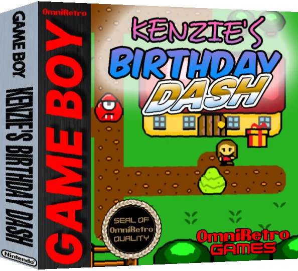 Kenzie's Birthday Dash — box-3D (WOR)
