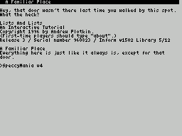 ZxZvm - Lists and Lists - An Interactive Tutorial — ss (WOR)