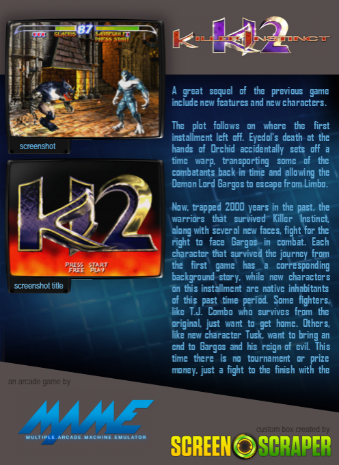 Killer Instinct 2 — box-2D-back (SS)
