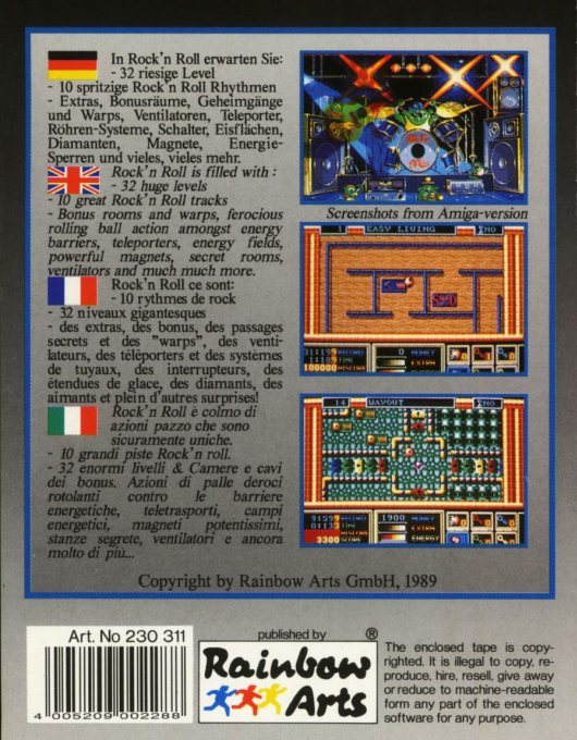 Rock 'n Roll — box-2D-back (EU)