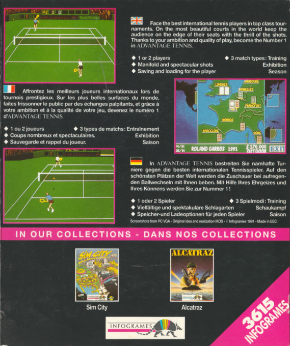 Advantage Tennis — box-2D-back (EU)