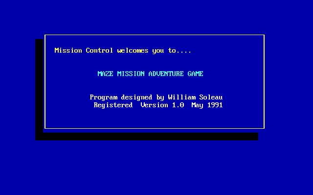 Mission Maze — sstitle (WOR)