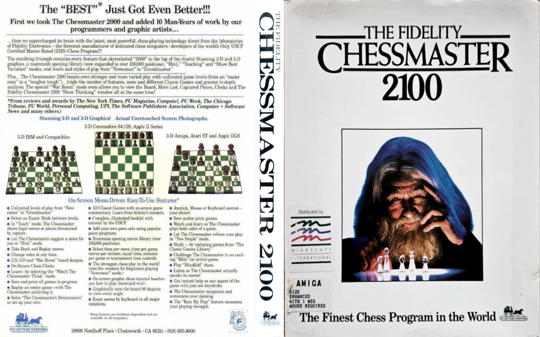 Fidelity Chessmaster 2100, The — box-texture (US)