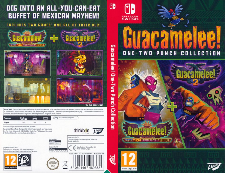Guacamelee! One-two Punch Collection — box-texture (EU)
