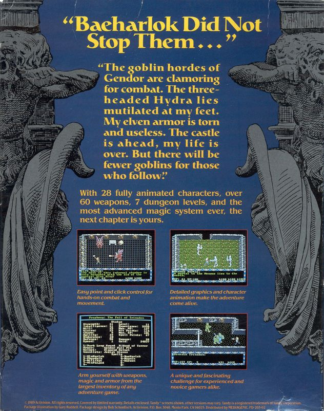 Prophecy — box-2D-back (US)
