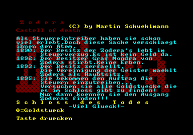 Zodera - Schloss Des Todes — ss (DE)