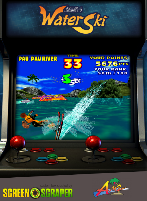 Sega Water Ski — box-2D (SS)
