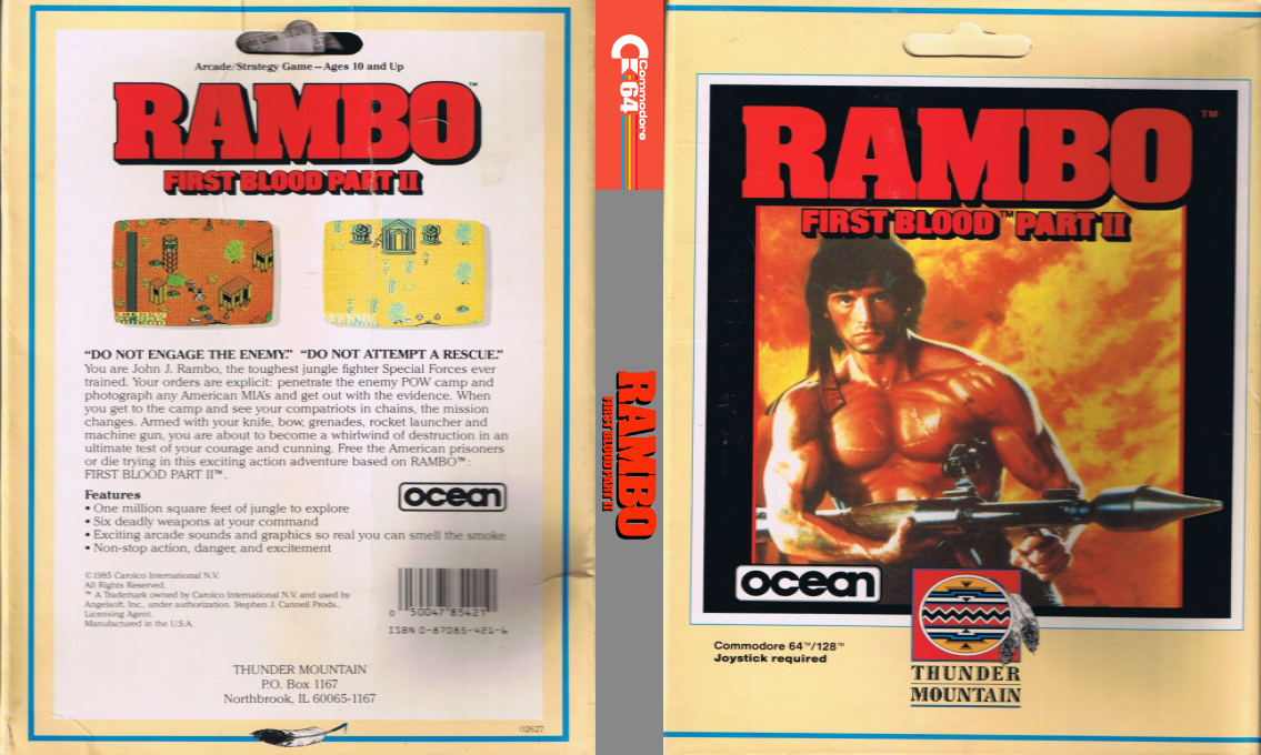 Rambo - First Blood Part 2 — box-texture (US)