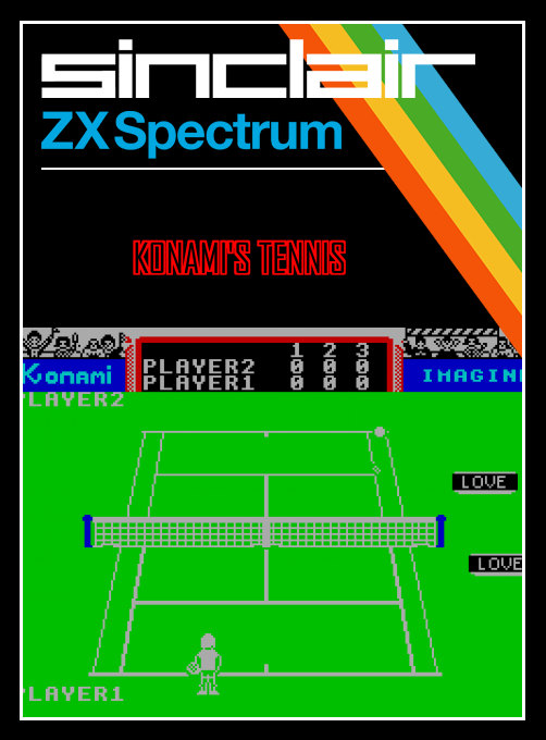 Konami's Tennis — box-2D (SS)