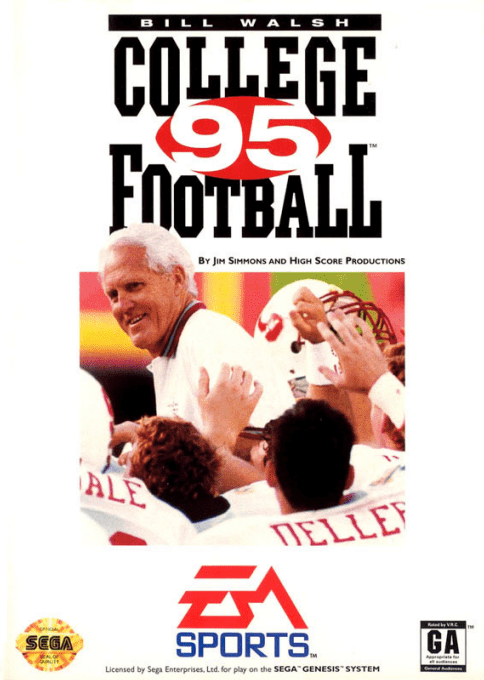 Bill Walsh College Football '95 box art