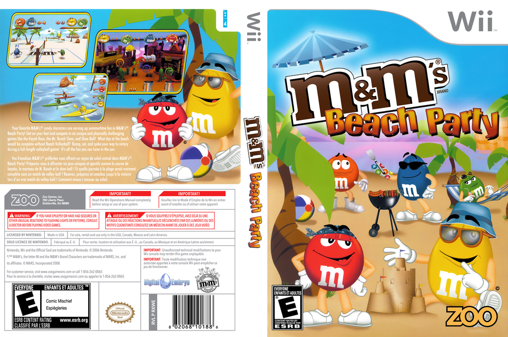 M And M's - Beach Party — box-texture (US)