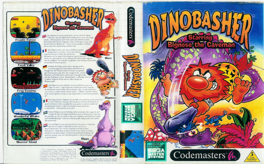 Dinobasher Starring Bignose the Caveman — box-texture (WOR)