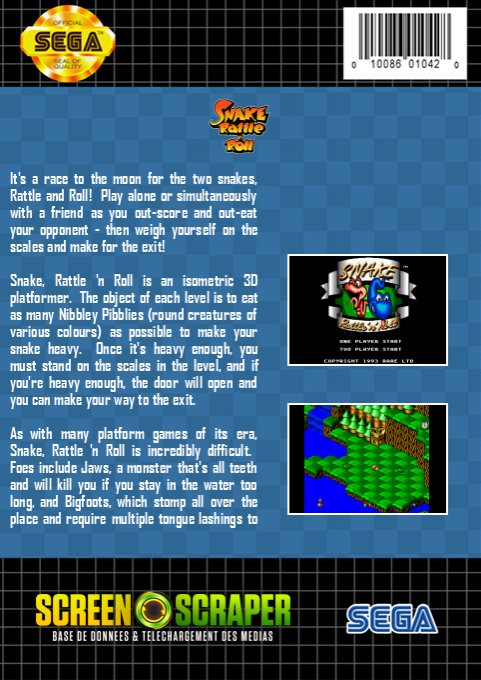 Snake Rattle N Roll — box-2D-back (SS)