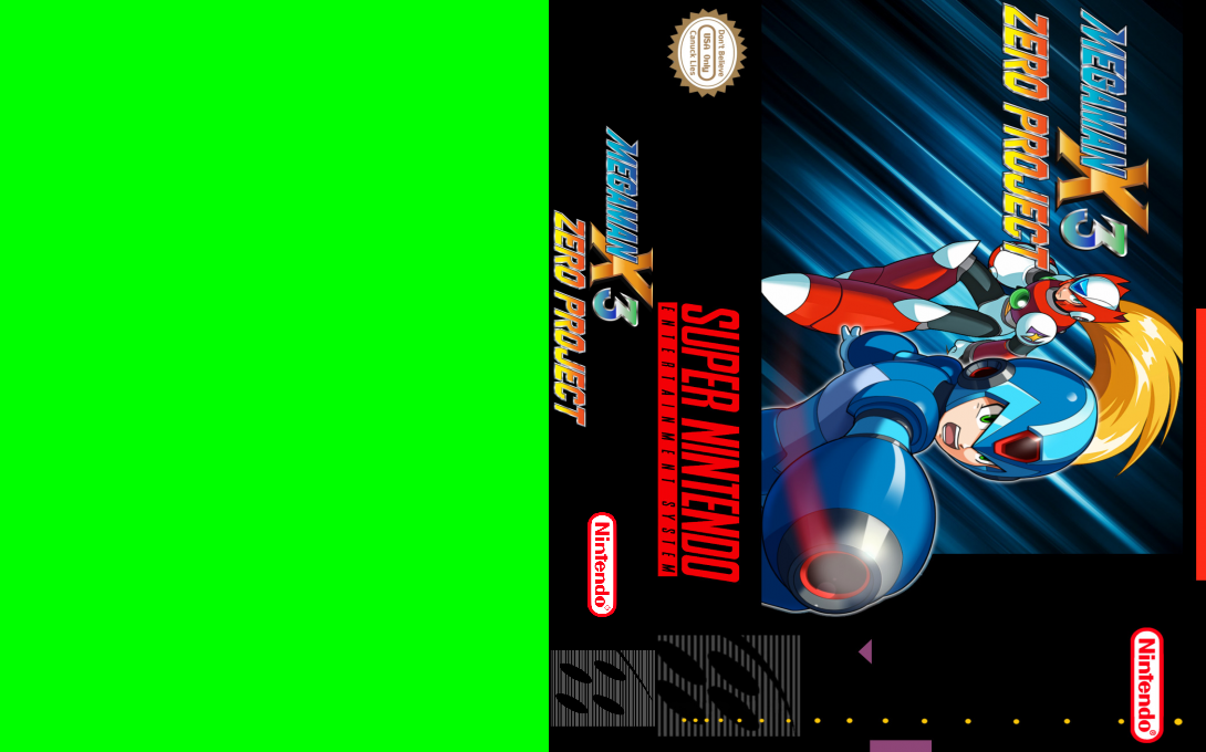 Mega Man X3 : Zero Project — box-texture (US)