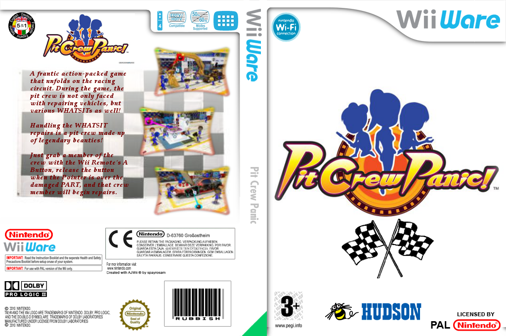 Pit Crew Panic! — box-texture (EU)
