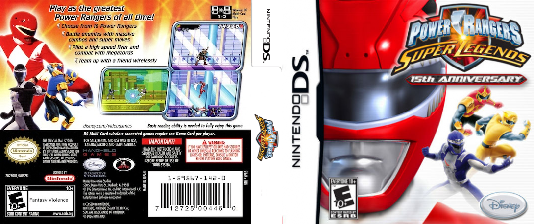 Power Rangers - Super Legends — box-texture (US)