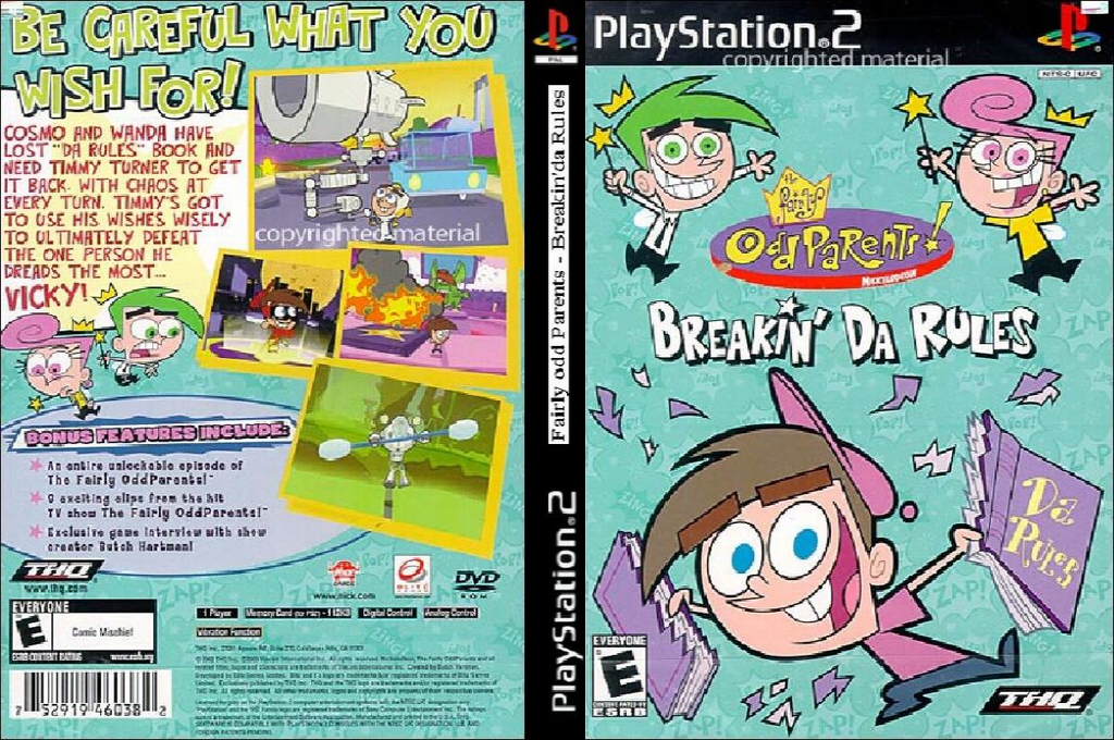Fairly OddParents, The - Breakin' da Rules — box-texture (WOR)