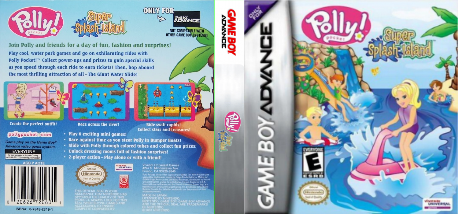 Polly Pocket ! Super Splash Island — box-texture (US)