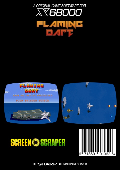 Flaming Dart — box-2D-back (SS)