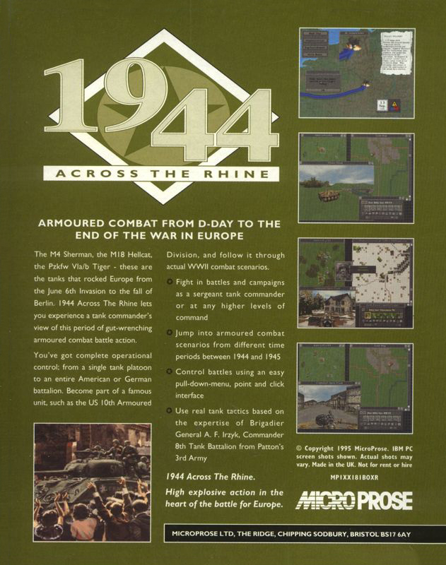 1944 - Across the Rhine — box-2D-back (EU)