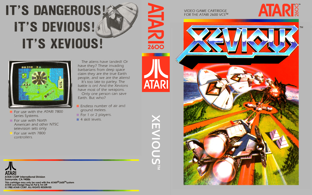 Xevious — box-texture (US)