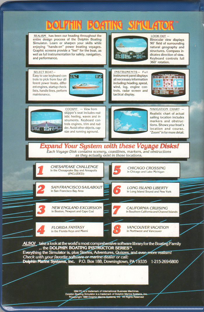 Dolphin Boating Simulator — box-2D-back (WOR)