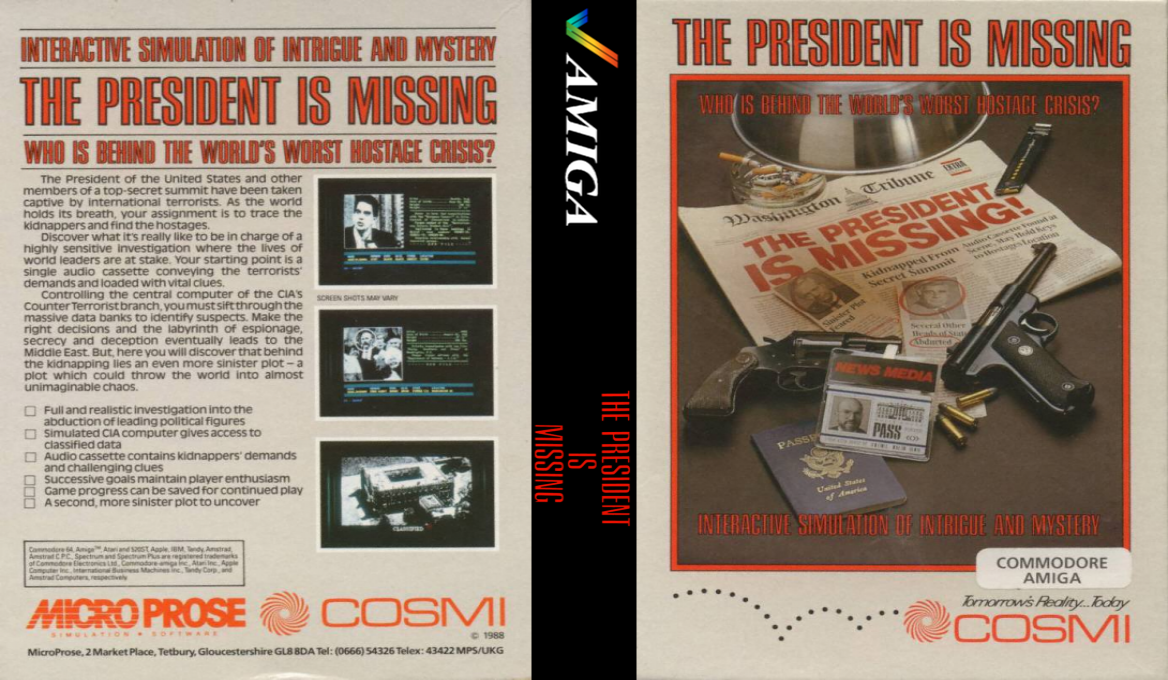 President is Missing, The — box-texture (EU)