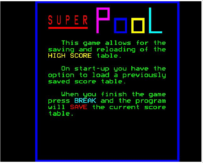 Super Pool — sstitle (WOR)