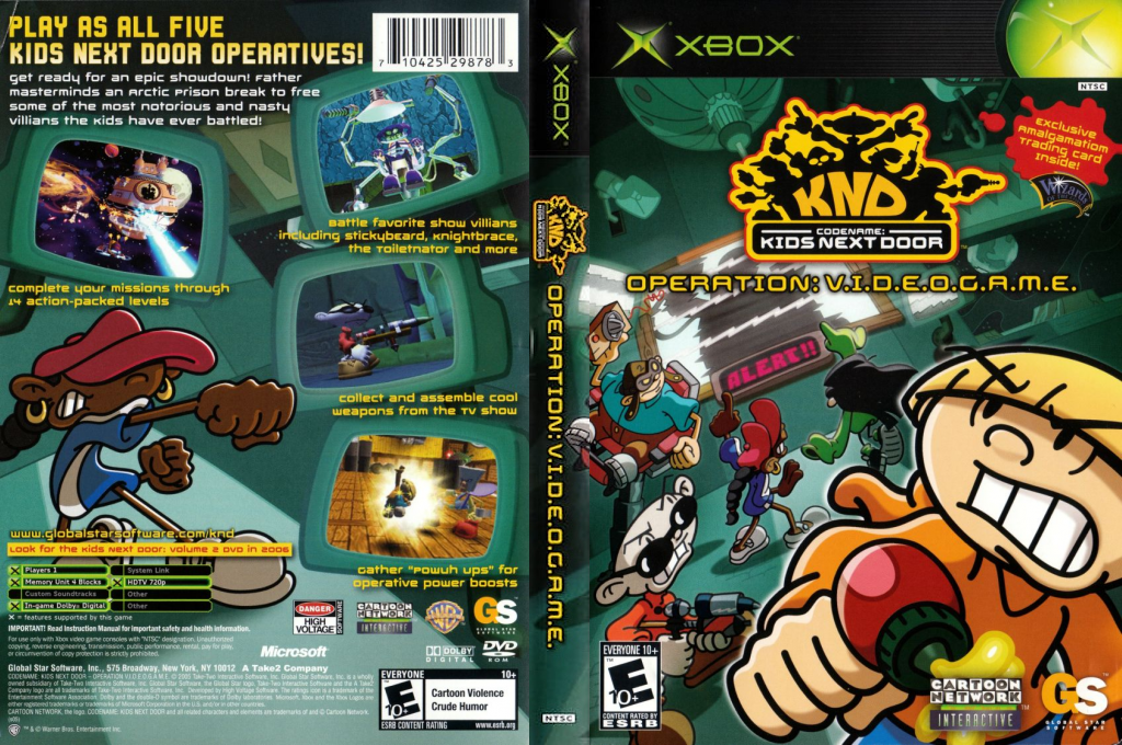 Codename - Kids Next Door - Operation - V.I.D.E.O.G.A.M.E. — box-texture (US)