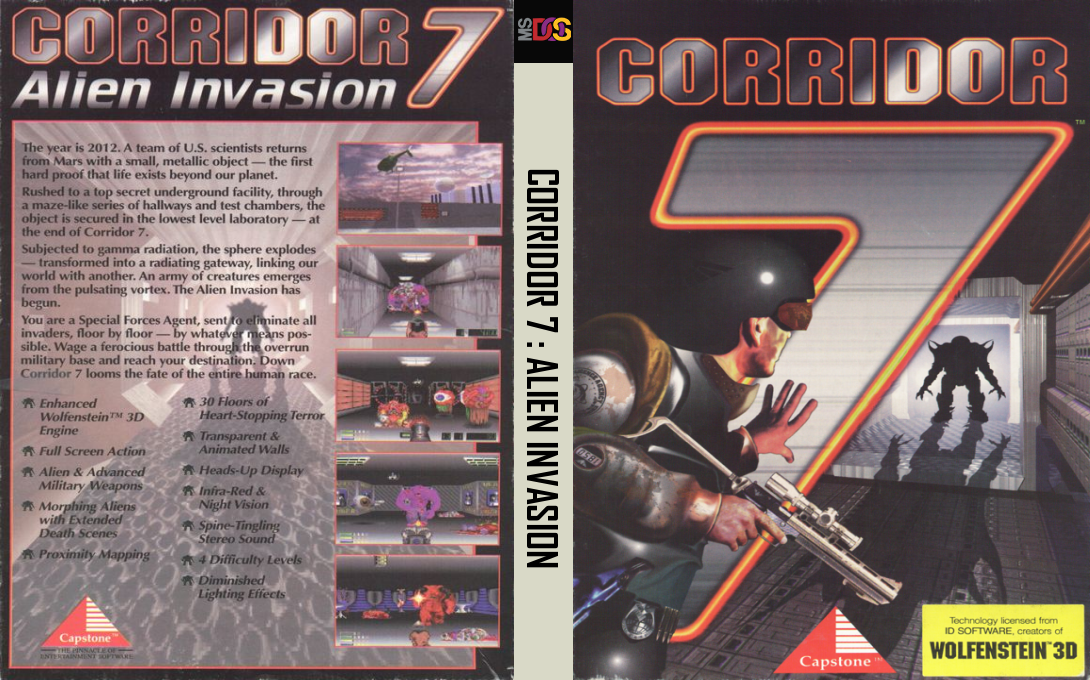 Corridor 7 - Alien Invasion — box-texture (US)