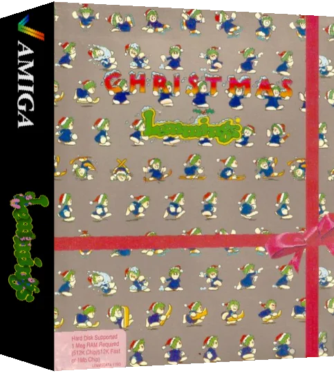 Holiday Lemmings 1993 — box-3D (WOR)