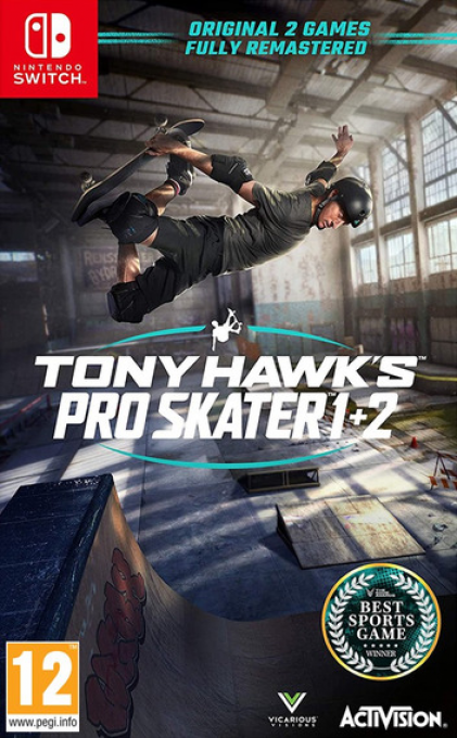 Tony Hawk's Pro Skater 1 plus 2 — box-2D (EU)