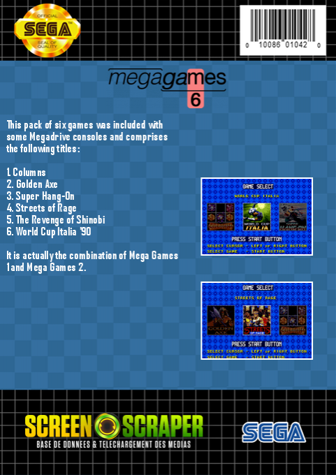 Mega Games 6 — box-2D-back (SS)
