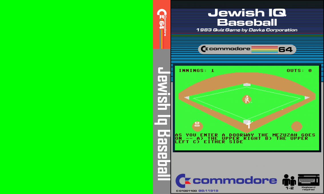 Jewish IQ Baseball — box-texture (CUS)