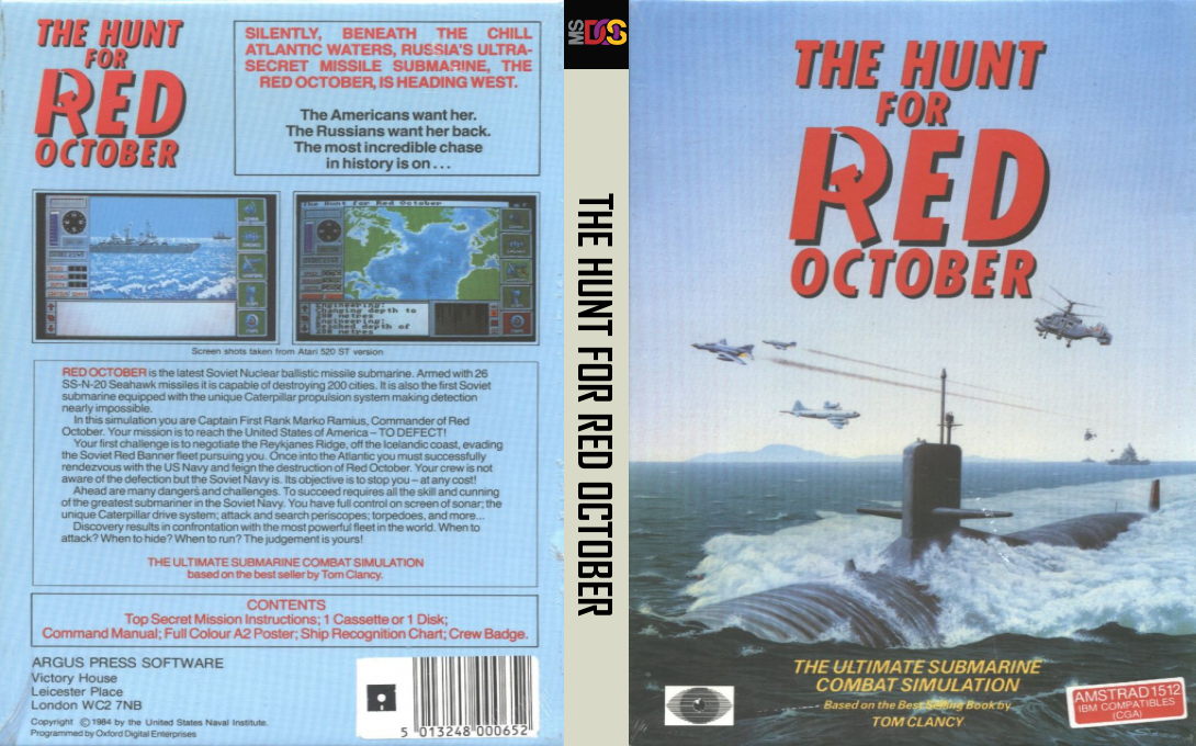 Hunt For Red October, The - The Book — box-texture (EU)