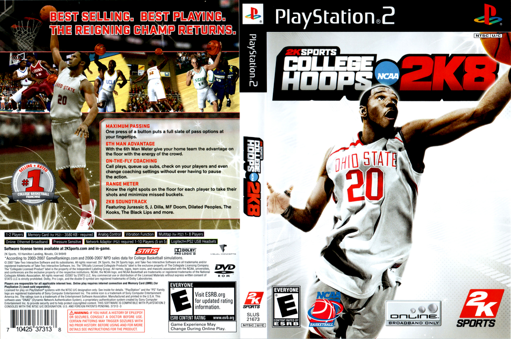 College Hoops 2K8 — box-texture (US)