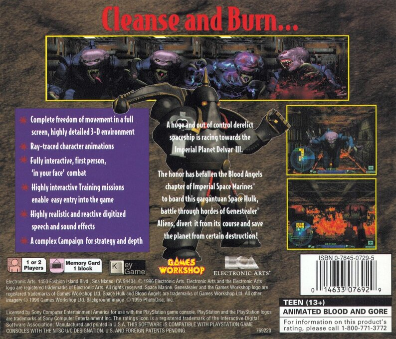 Space Hulk - Vengeance of the Blood Angels — box-2D-back (US)