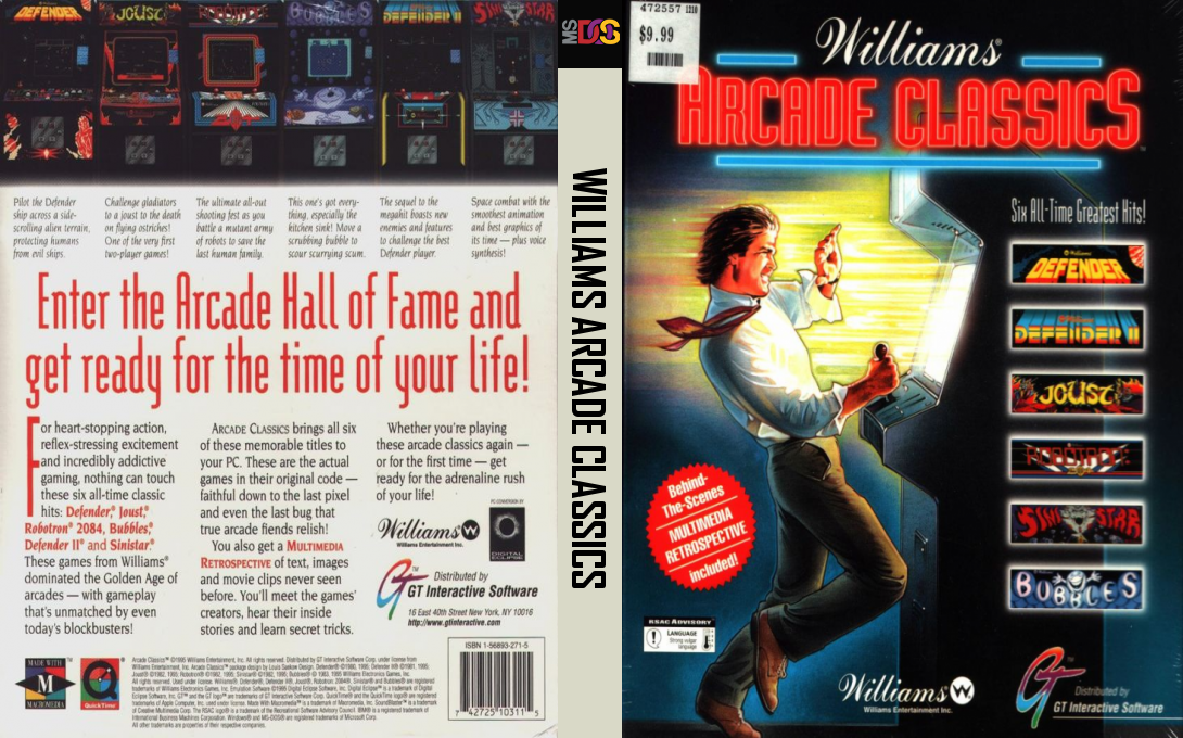 Williams Arcade Classics — box-texture (US)