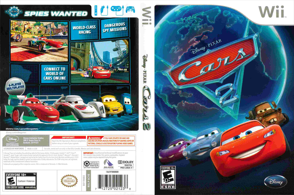 Disney-Pixar Arabalar 2 — box-texture (US)