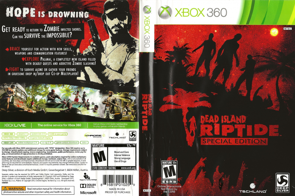 Dead Island Riptide — box-texture (US)