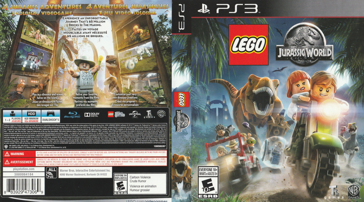 LEGO Jurassic World — box-texture (CA)