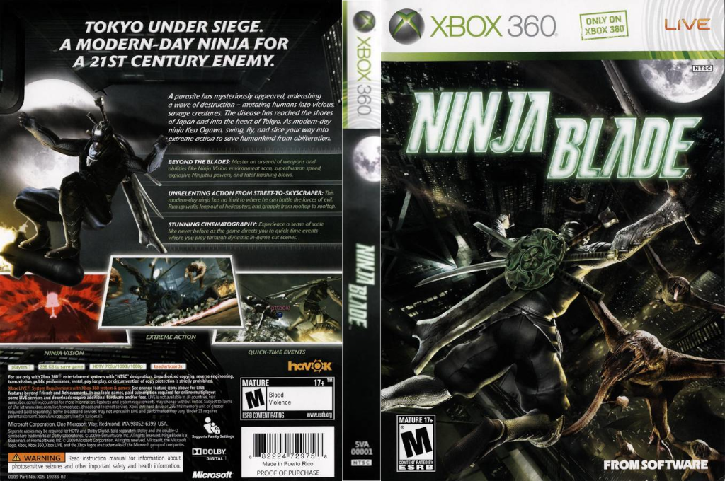 Ninja Blade — box-texture (US)