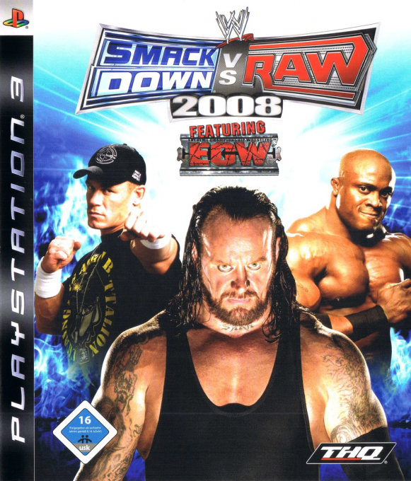 WWE SmackDown vs. Raw 2008 — box-2D (DE)