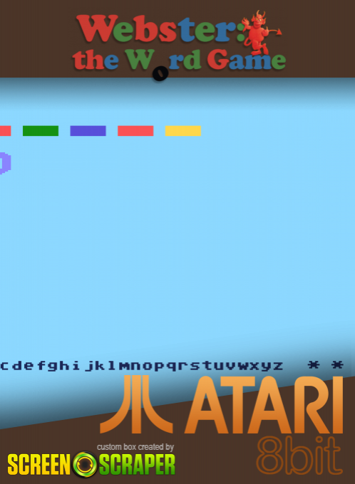 Webster - The Word Game — box-2D (SS)