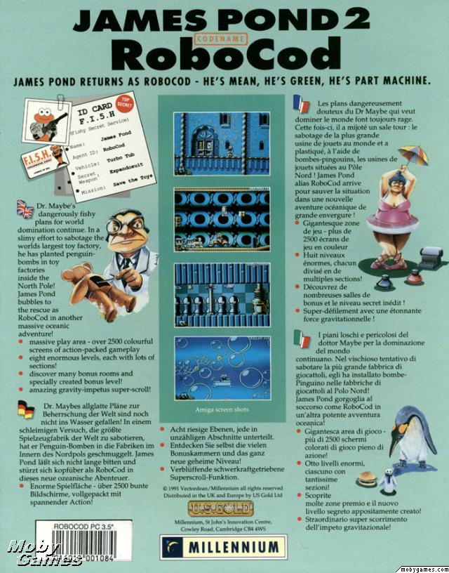 James Pond 2 - Codename Robocod — box-2D-back (EU)