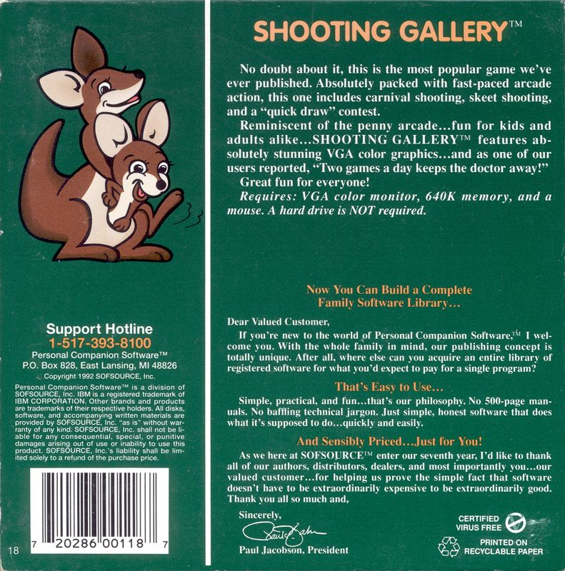 Shooting Gallery — box-2D-back (CUS)