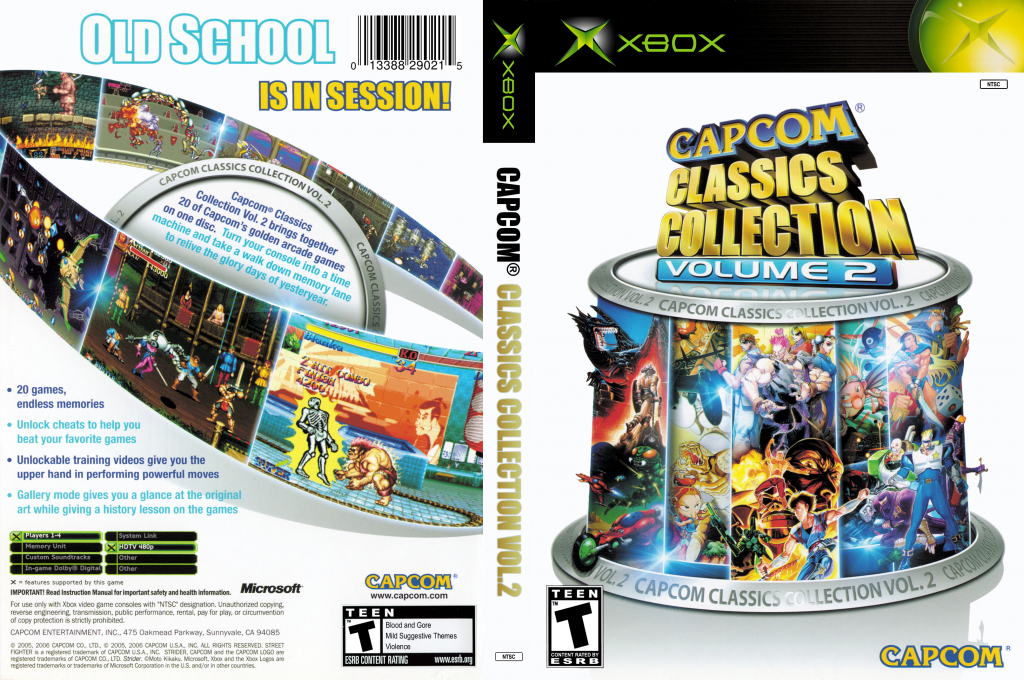 Capcom Classics Collection Vol. 2 — box-texture (US)