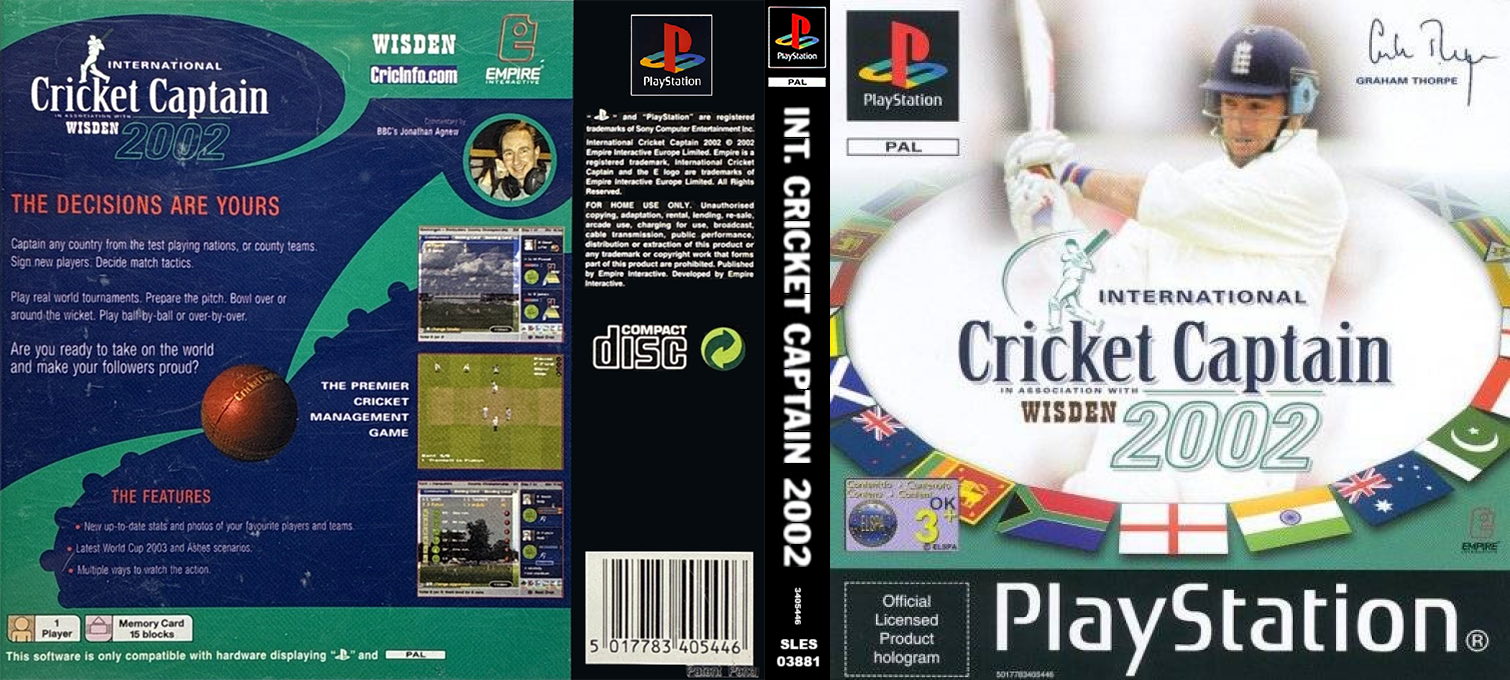 International Cricket Captain 2002 — box-texture (EU)
