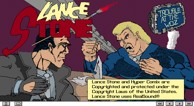 Hypercomix Issue # I : Lance Stone- Trouble At The Woz box art